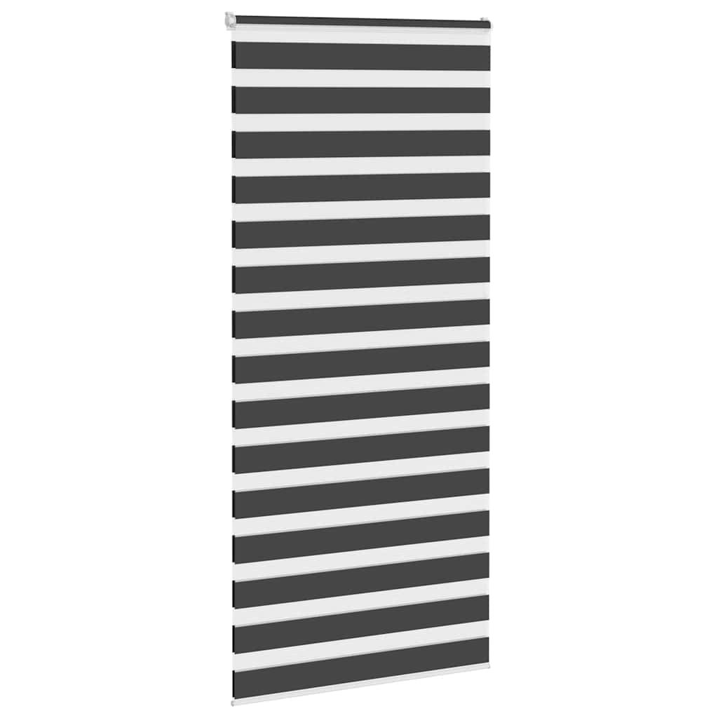 Zavjesa zebra crna 95x200 cm širina tkanine 90,9 cm poliester