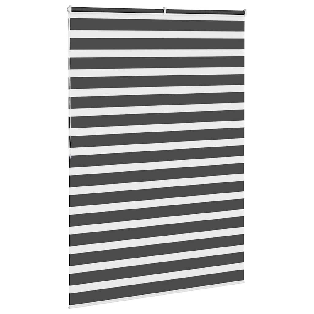 Zavjesa zebra crna 165x200 cm širina tkanine 160,9 cm poliester