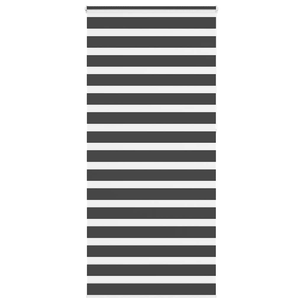 Zebra zavjesa Crna 115x230 cm Širina tkanine 110,9 cm Poliester