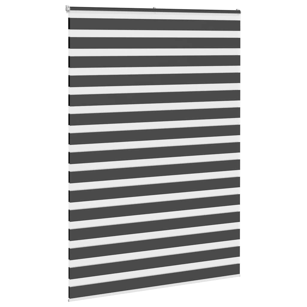 Zebra zavjesa Crna 155x230 cm Širina tkanine 150,9 cm Poliester