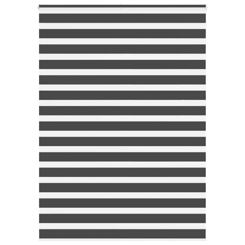 Zavjesa zebra crna 160x230 cm širina tkanine 155,9 cm poliester