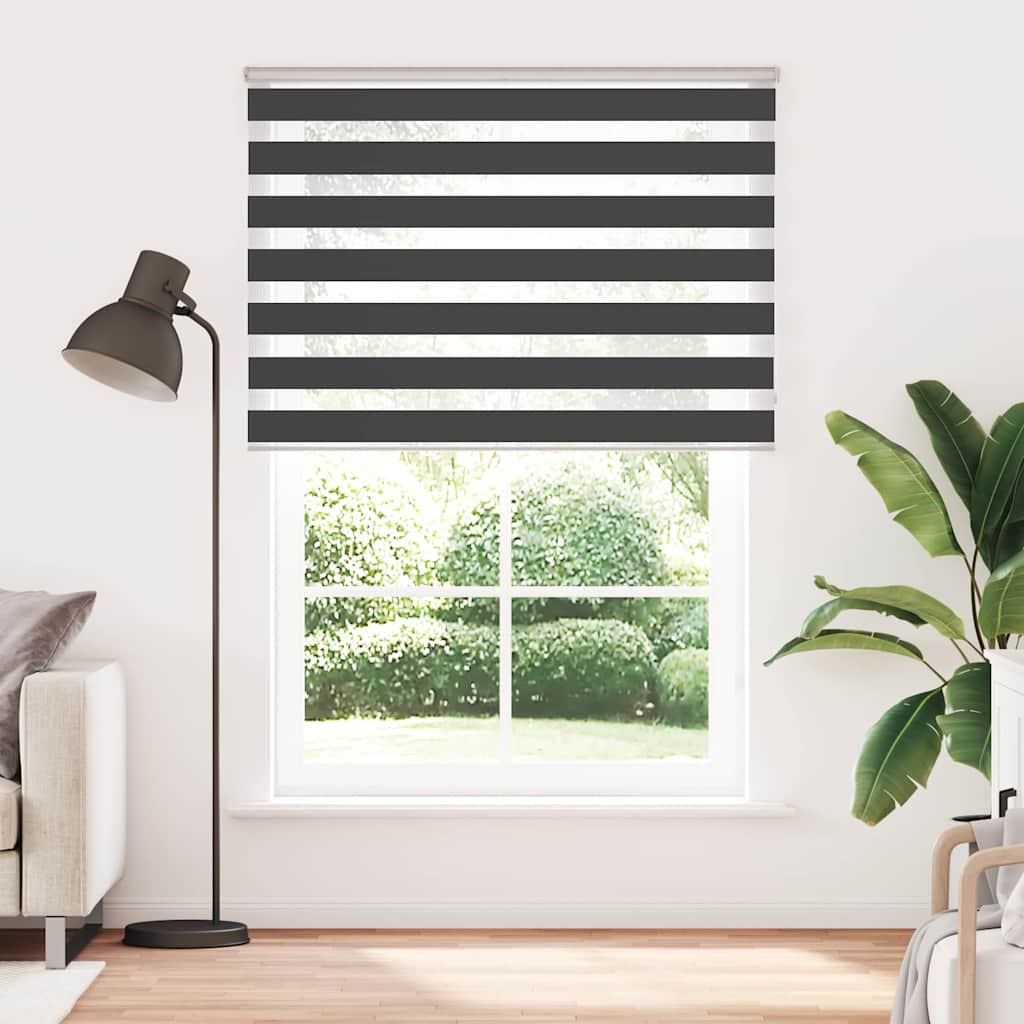 Zavjesa zebra crna 160x230 cm širina tkanine 155,9 cm poliester