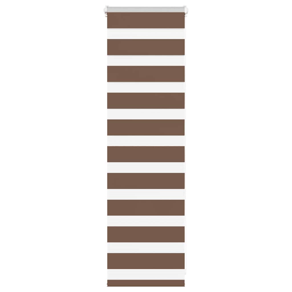 Zebra zavjesa smeđa 40x100 cm širina tkanine 35,9 cm poliester