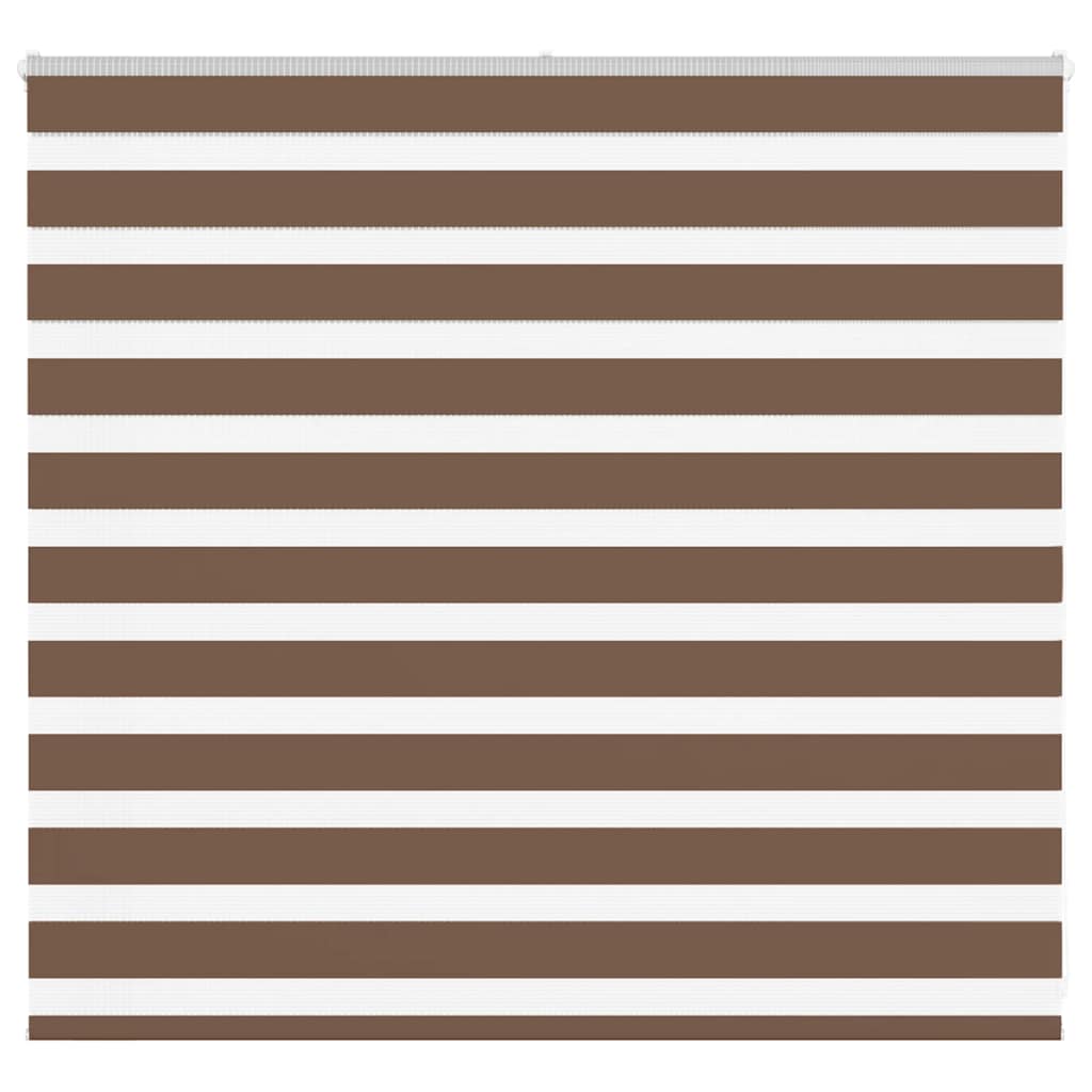 Zebra zavjesa Smeđa 155x100 cm Širina tkanine 150,9 cm Poliester