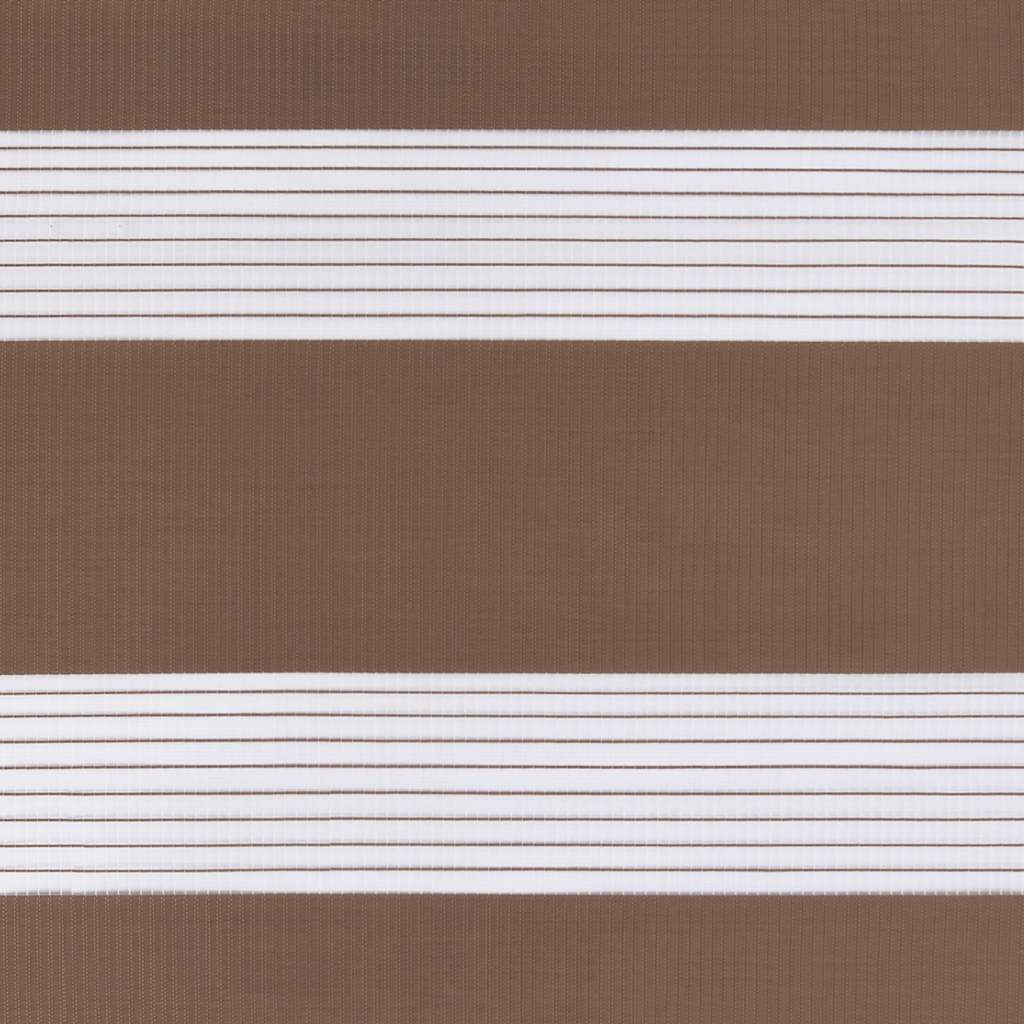 Zebra zavjesa Smeđa 155x100 cm Širina tkanine 150,9 cm Poliester