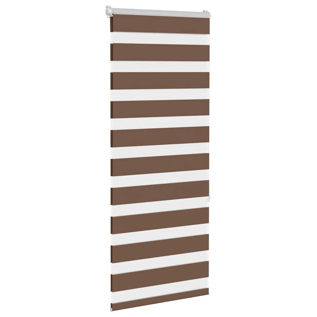 Zebra zavjesa smeđa 55x150 cm širina tkanine 50,9 cm poliester