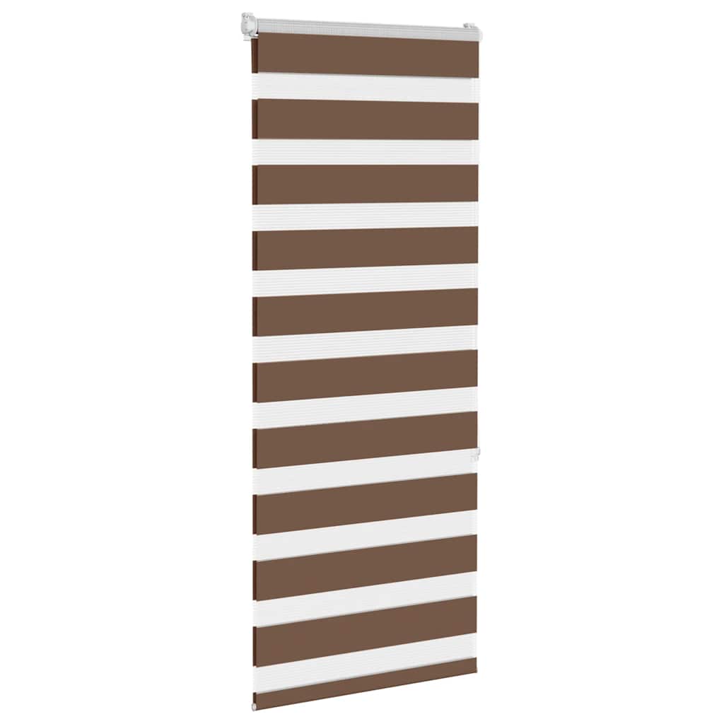 Zavjesa zebra smeđa 60x150 cm širina tkanine 55,9 cm poliester