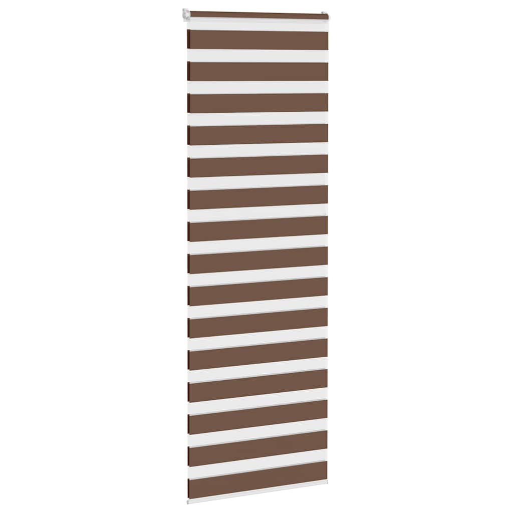 Zebra zavjesa smeđa 70x200 cm širina tkanine 65,9 cm poliester