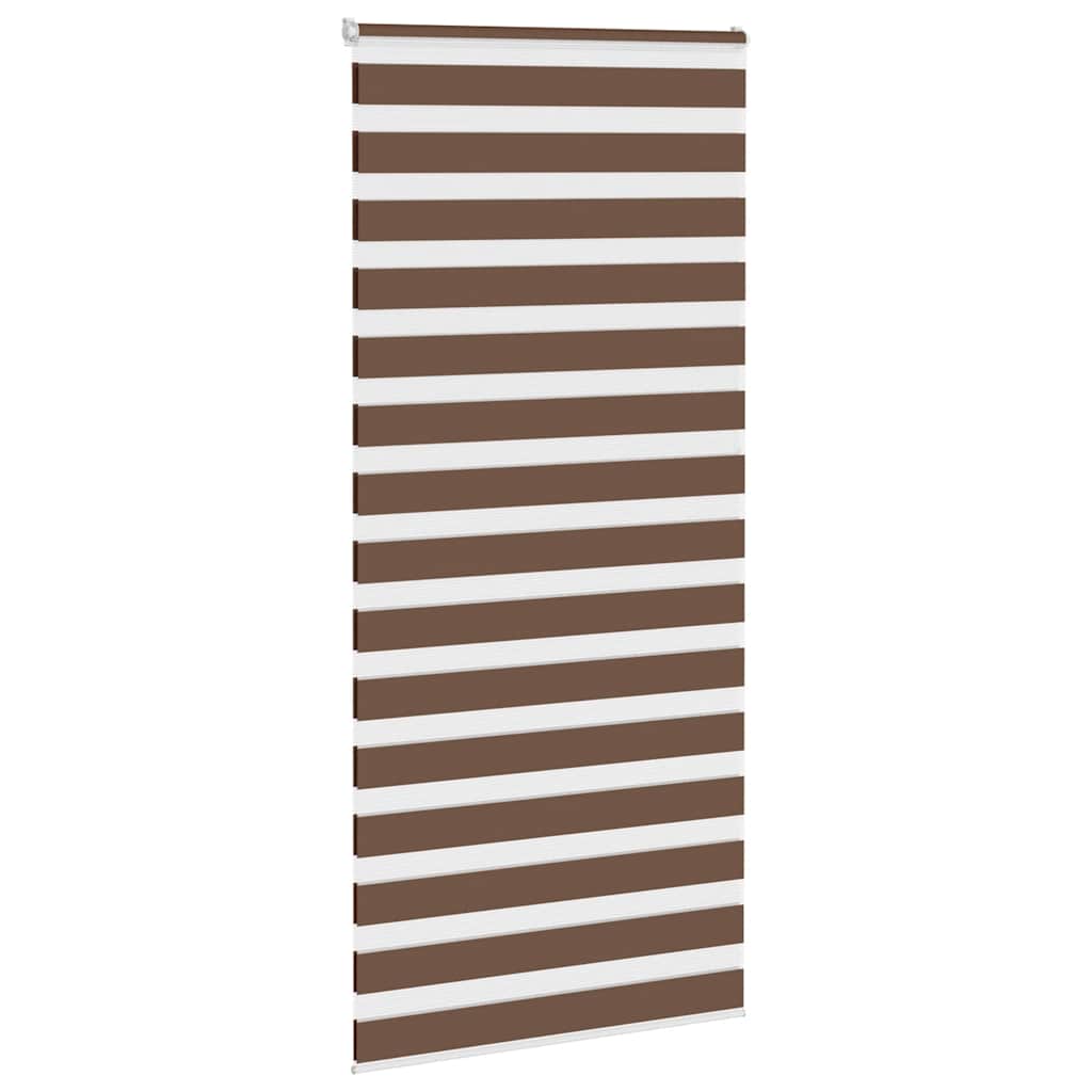 Zebra zavjesa Smeđa 115x200 cm Širina tkanine 110,9 cm Poliester
