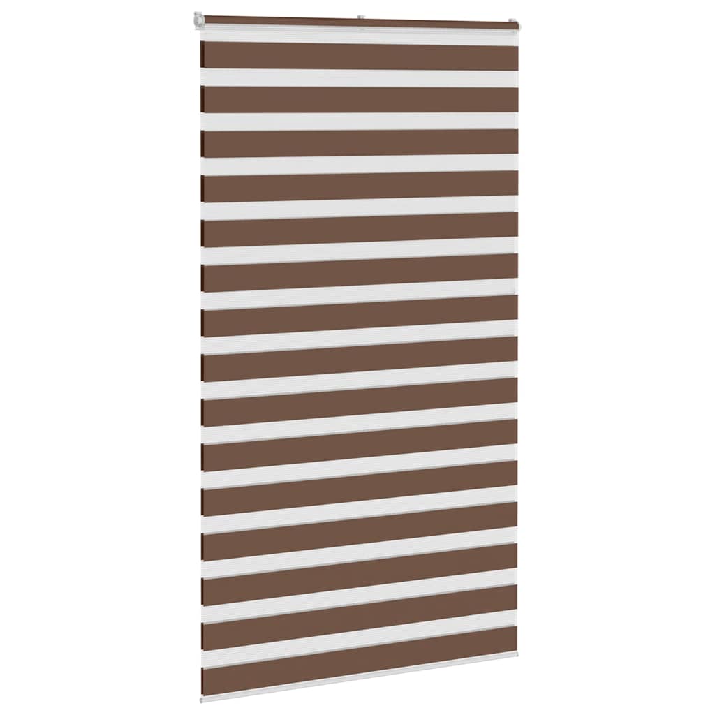 Zebra zavjesa Smeđa 120x200 cm Širina tkanine 115,9 cm Poliester