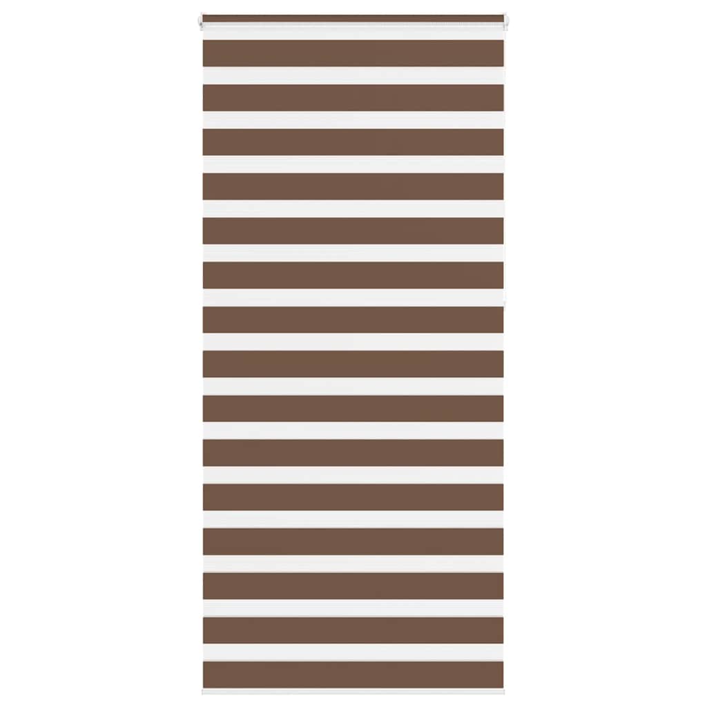 Zebra zavjesa Smeđa 115x230 cm Širina tkanine 110,9 cm Poliester