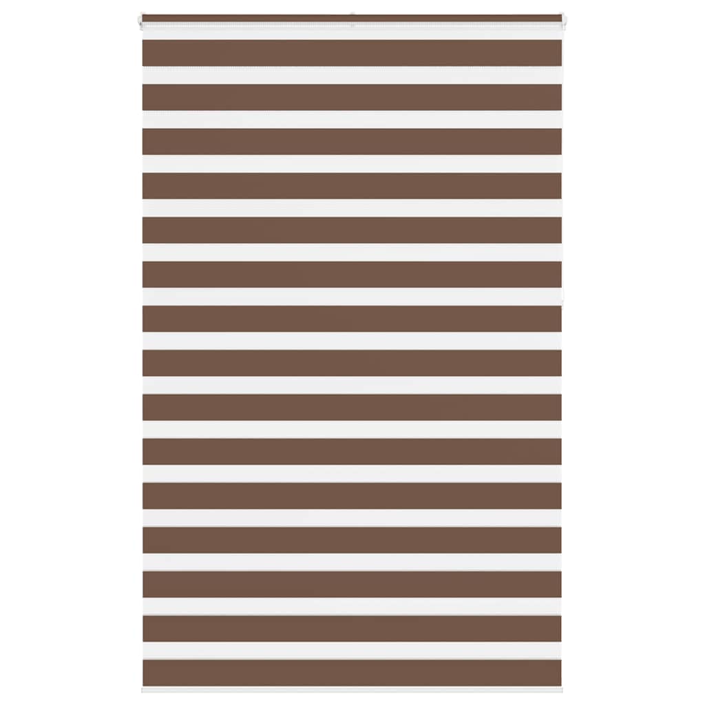 Zebra zavjesa Smeđa 140x230 cm Širina tkanine 135,9 cm Poliester