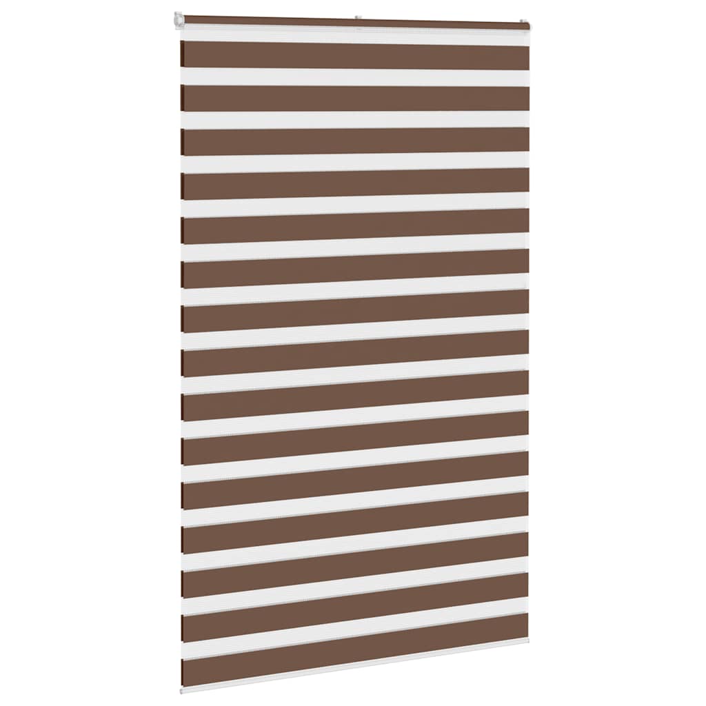 Zebra zavjesa Smeđa 140x230 cm Širina tkanine 135,9 cm Poliester