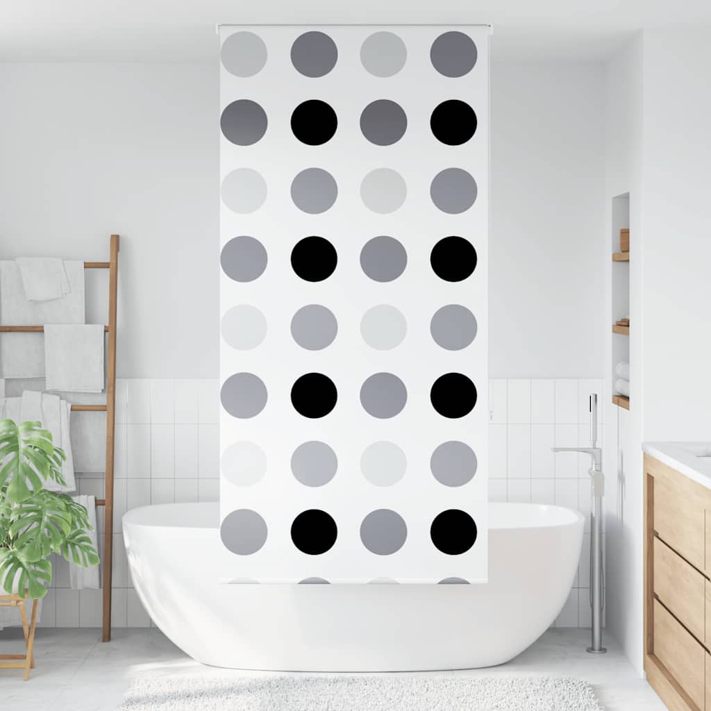 Rolo zavjesa za tuš 110x240 cm širina tkanine 106 cm