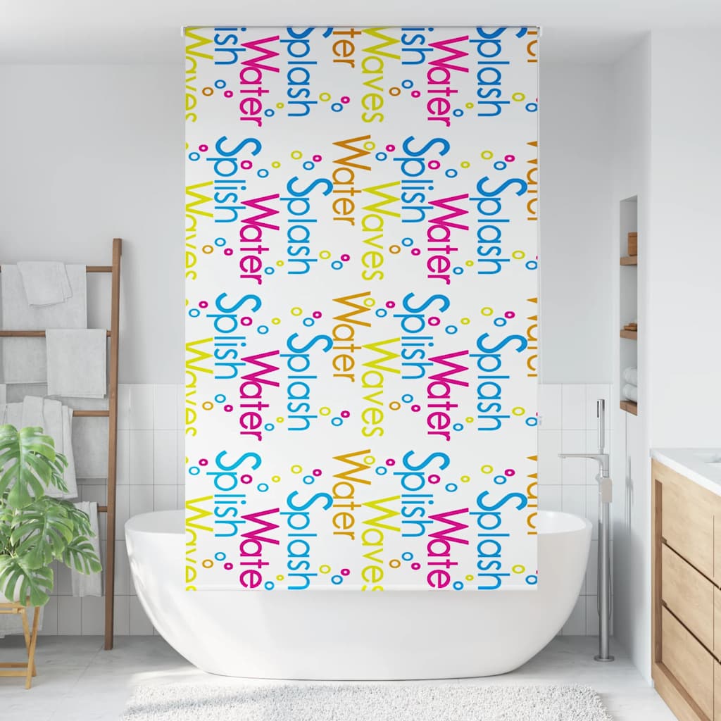 Rolo zavjesa za tuš 140x240 cm širina tkanine 136 cm