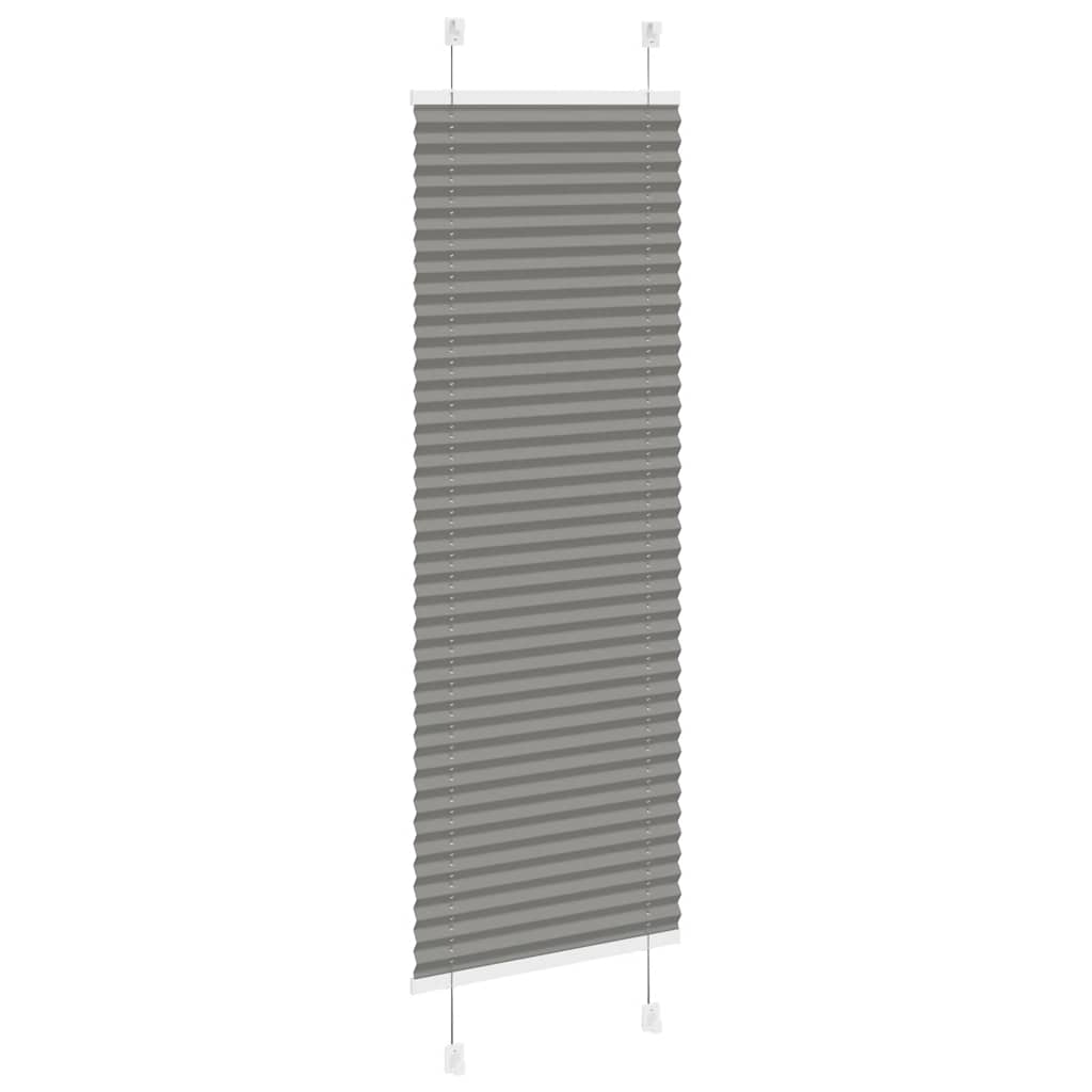 Plisirana roleta antracit 50x100 cm širina tkanine 49,4 cm