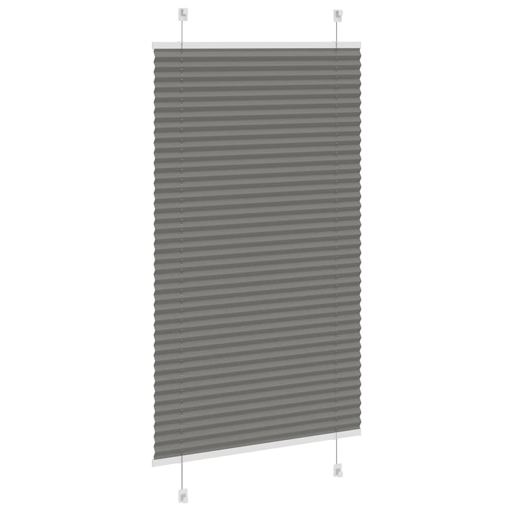 Plisirana roleta antracit 70x100 cm širina tkanine 69,4 cm