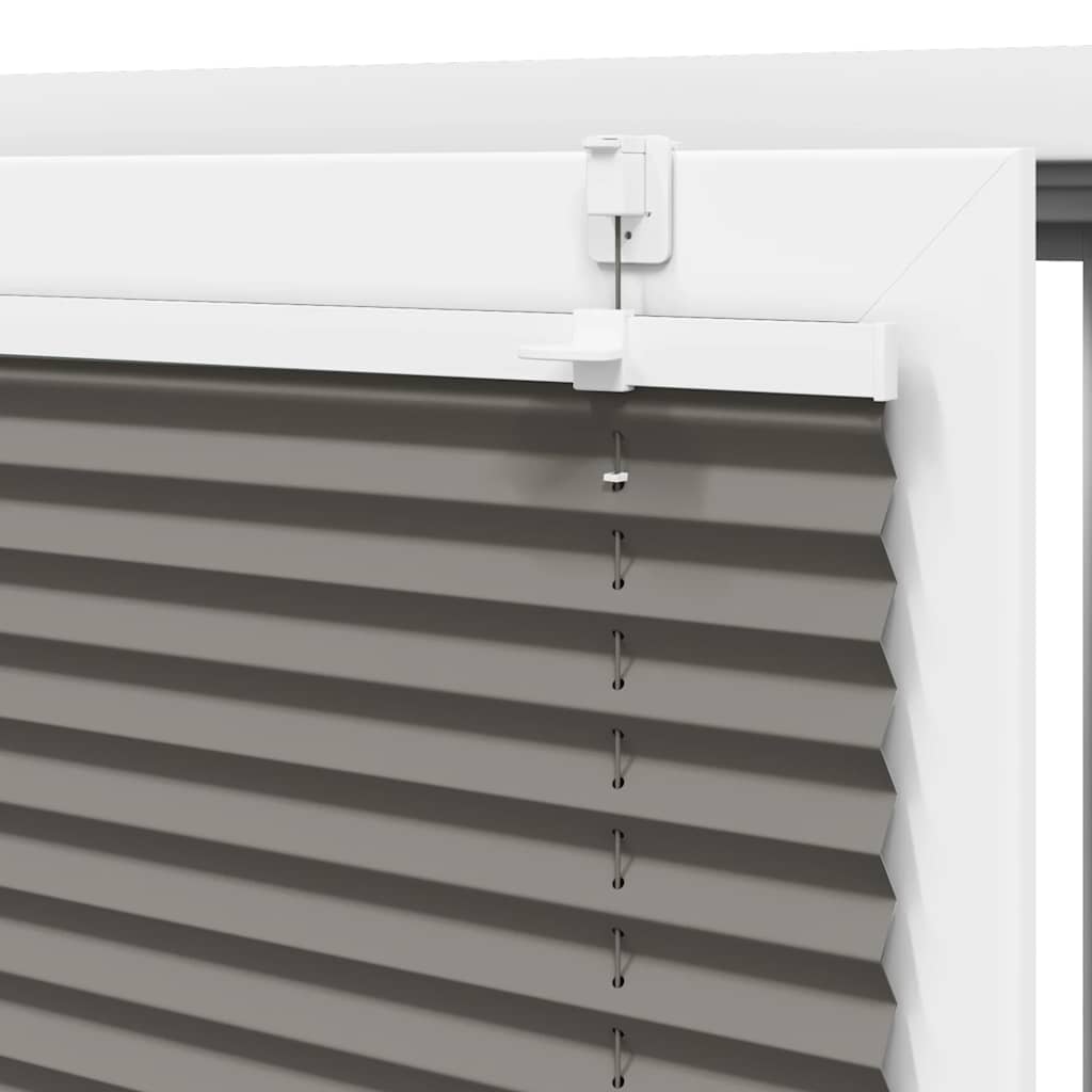 Plisirana roleta antracit 120x100 cm širina tkanine 119,4 cm
