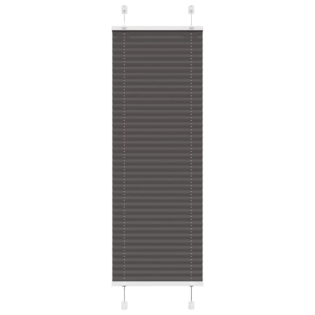 Plisirana roleta crna 45x100 cm širina tkanine 44,4 cm