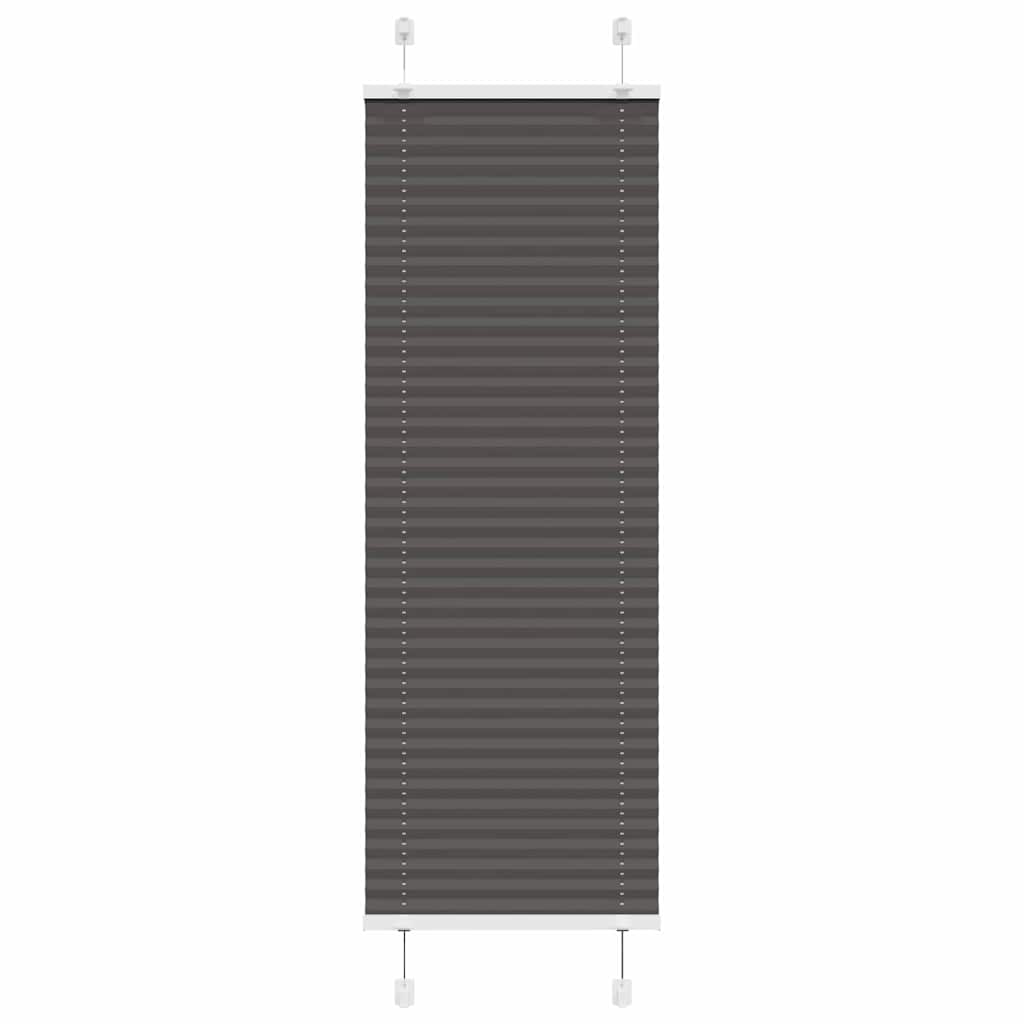 Plisirana roleta crna 50x100 cm širina tkanine 49,4 cm