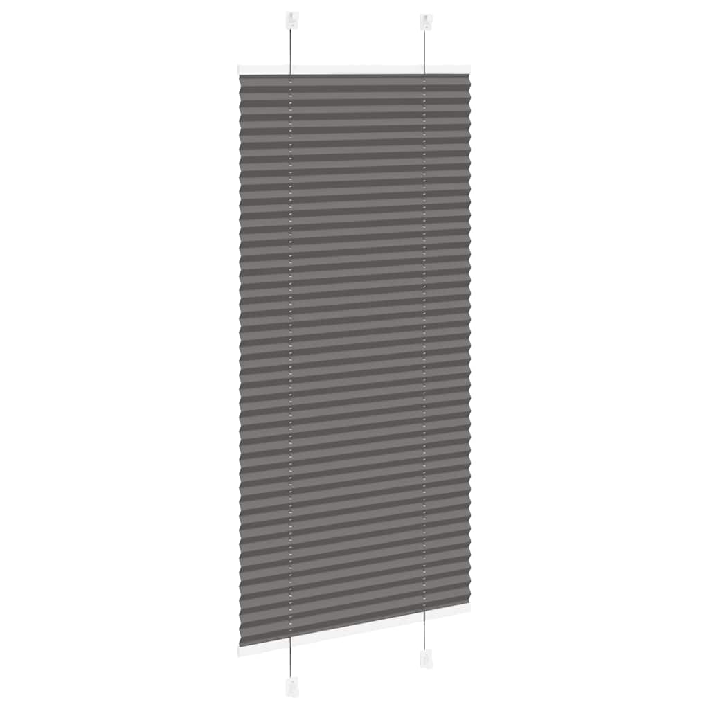 Plisirana roleta crna 55x100 cm širina tkanine 54,4 cm