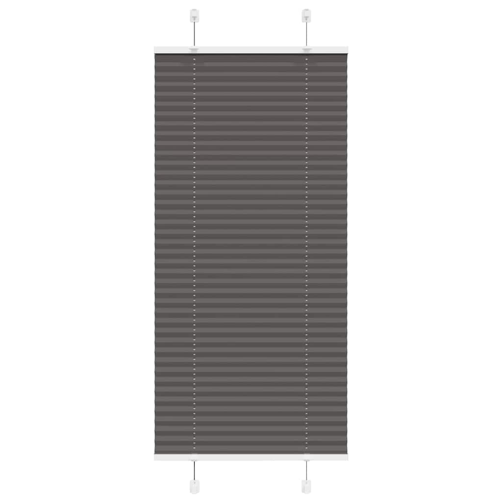 Plisirana roleta crna 60x150 cm širina tkanine 59,4 cm