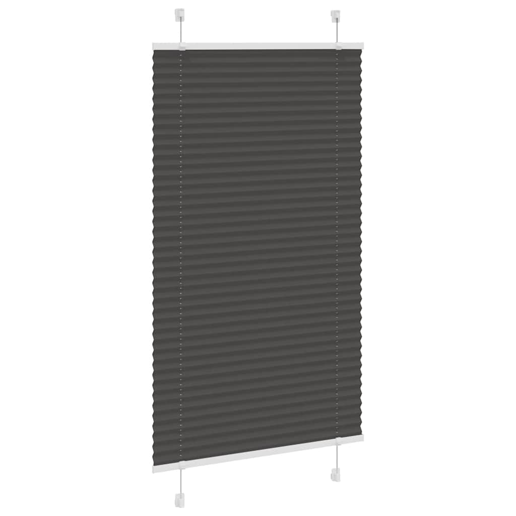 Plisirana roleta crna 70x150 cm širina tkanine 69,4 cm