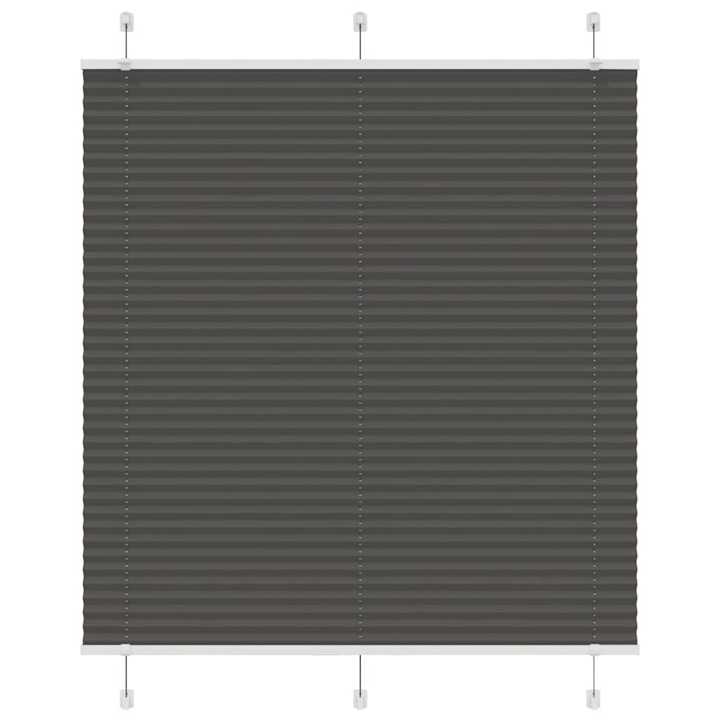 Plisirana roleta crna 120x150 cm širina tkanine 119,4 cm