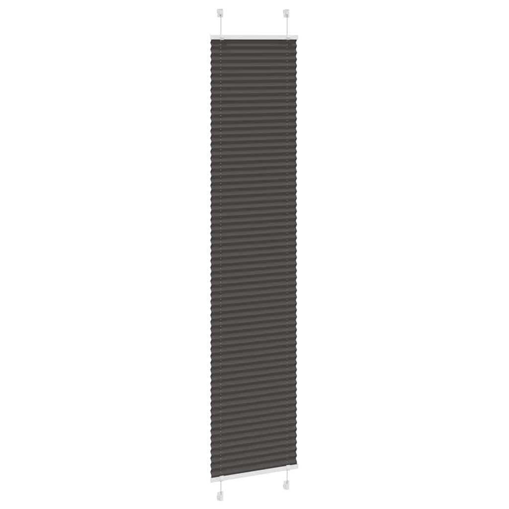 Plisirana zavjesa Crna 50x200 cm Širina tkanine 49,4 cm Poliester