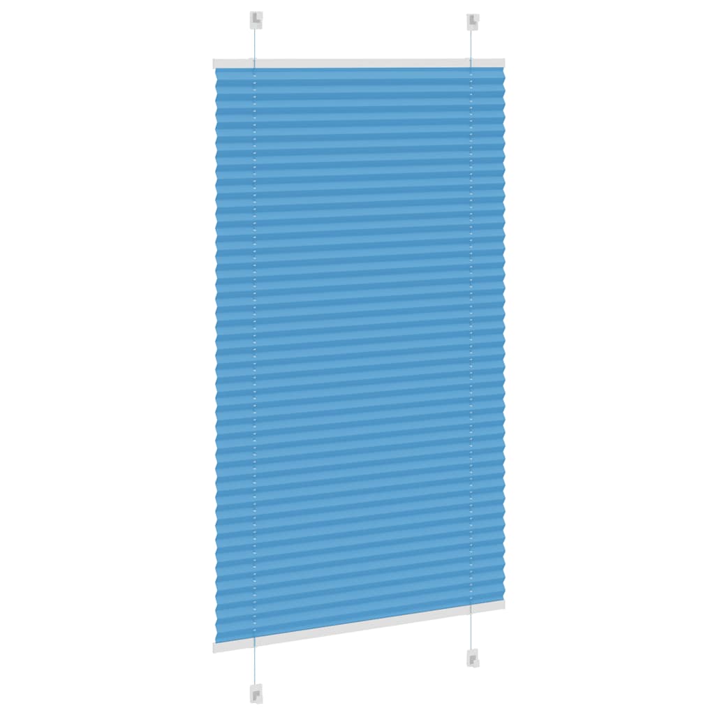 Plisirana zavjesa Plava 75x100 cm Širina tkanine 74,4 cm Poliester
