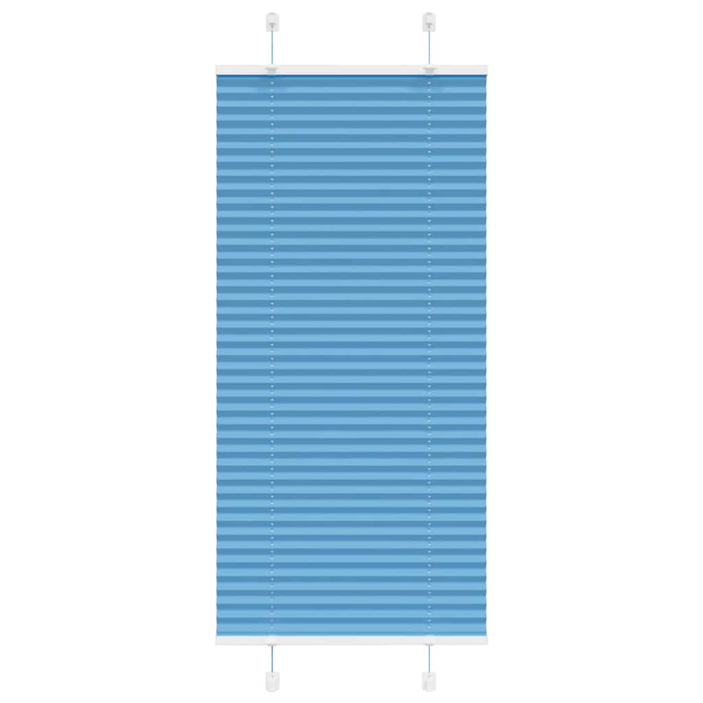Plisirana zavjesa Plava 55x150 cm Širina tkanine 54,4 cm Poliester