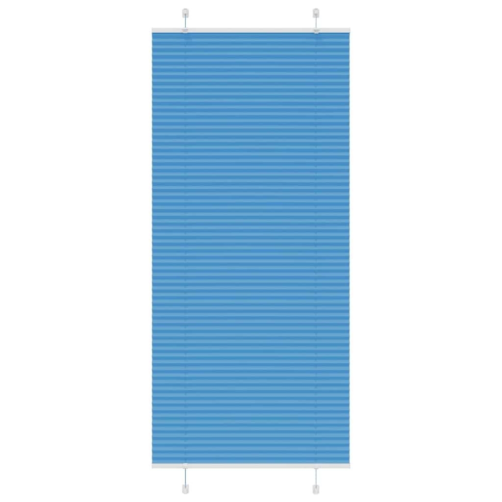 Plisirana zavjesa Plava 85x200 cm Širina tkanine 84,4 cm Poliester