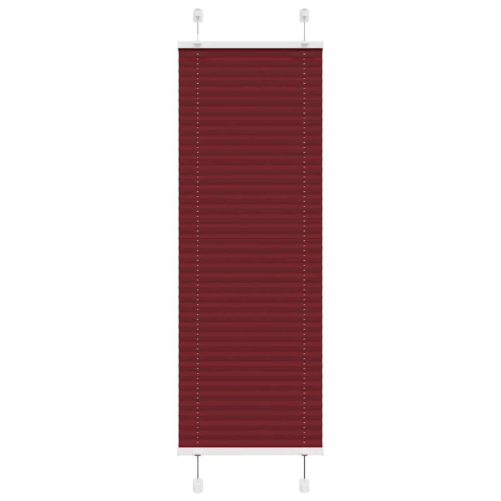Plisirana zavjesa Bordo crvena 50x150 cm Širina tkanine 49,4 cm Poliester