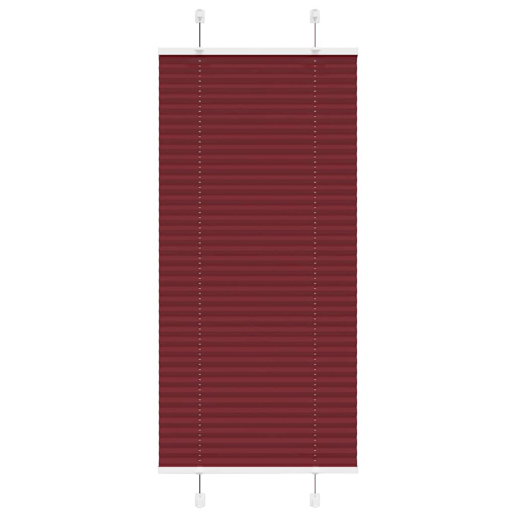 Plisirana zavjesa bordo crvena 55x150 cm Širina tkanine 54,4 cm Poliester