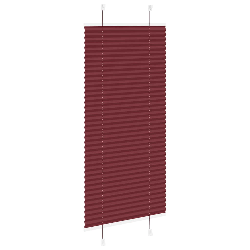 Plisirana zavjesa bordo crvena 55x150 cm Širina tkanine 54,4 cm Poliester