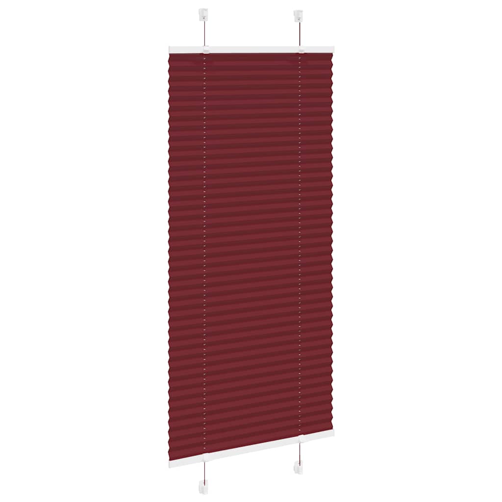 Plisirana zavjesa Bordo crvena 65x150 cm Širina tkanine 64,4 cm Poliester