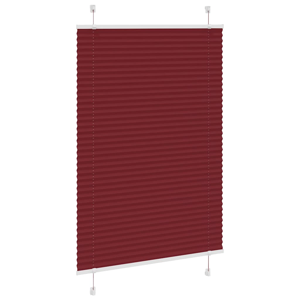 Plisirana roleta Bordeaux crvena 85x150 cm Širina tkanine