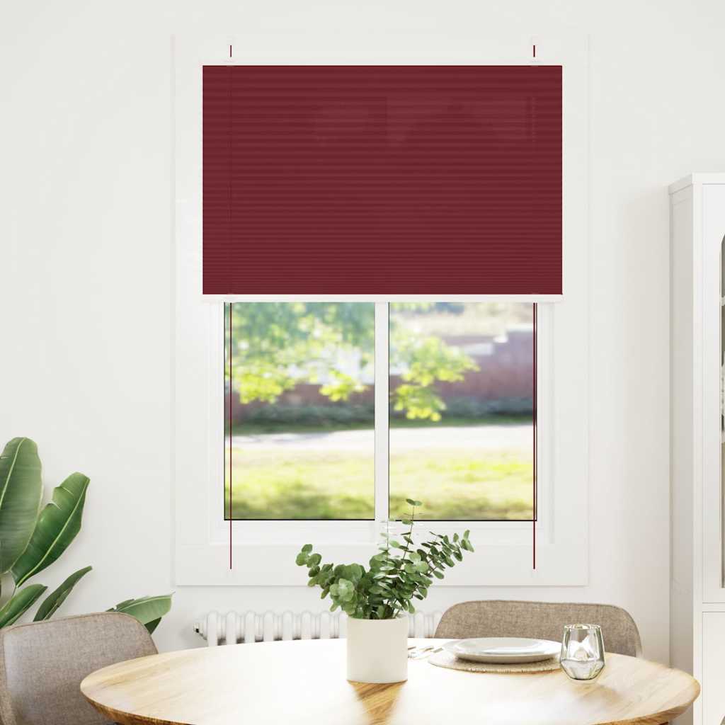 Plisirana roleta Bordeaux crvena 95x150 cm Širina tkanine