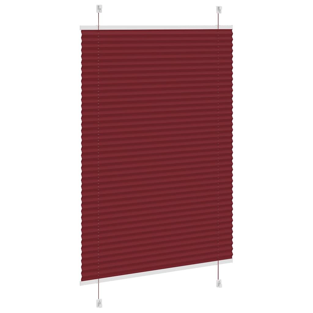 Plisirana roleta Bordeaux crvena 95x150 cm Širina tkanine