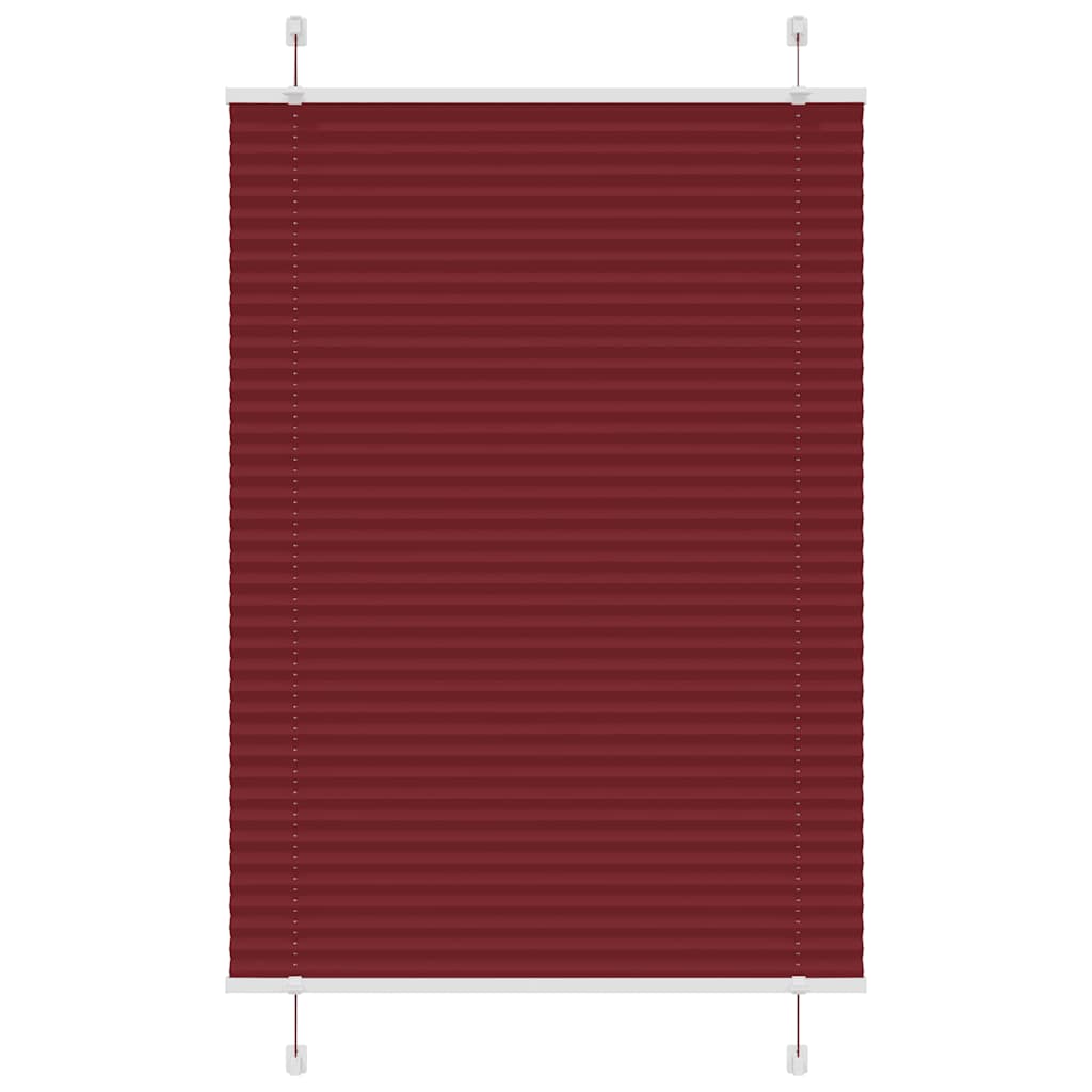 Plisirana roleta Bordeaux crvena 100x150 cm Širina tkanine
