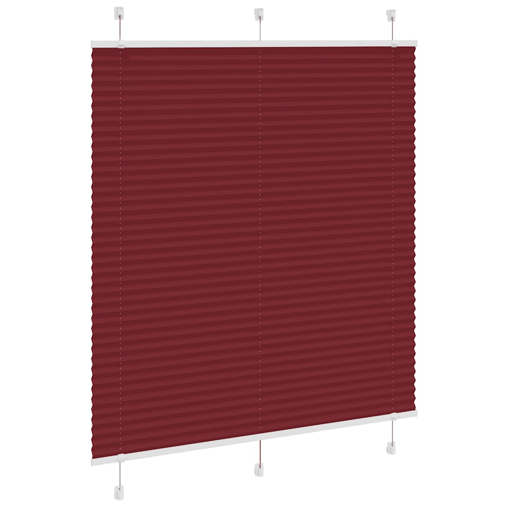 Plisirana roleta Bordeaux crvena 120x150 cm Širina tkanine