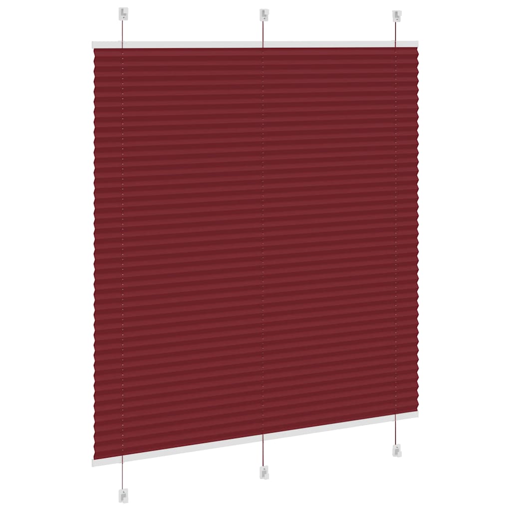Plisirana roleta Bordeaux crvena 120x150 cm Širina tkanine