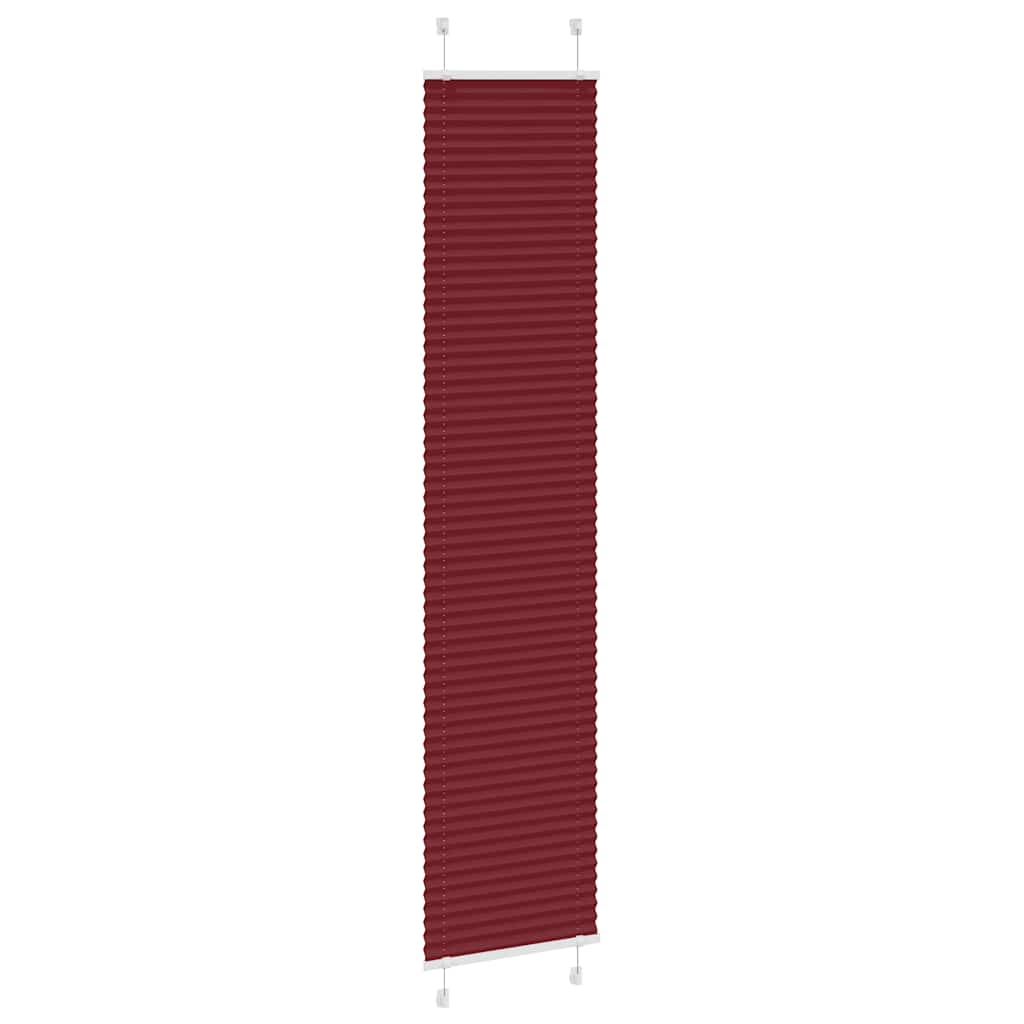 Plisirana zavjesa Bordo crvena 40x200 cm Širina tkanine 39,4 cm Poliester