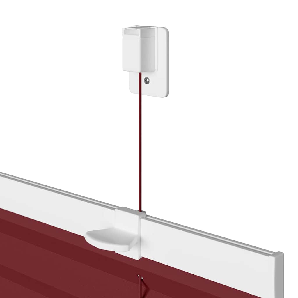Plisirana zavjesa Bordo crvena 60x200 cm Širina tkanine 59,4 cm Poliester