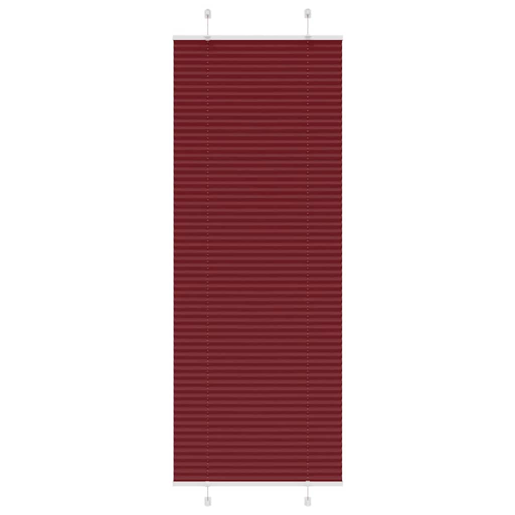 Plisirana zavjesa Bordo crvena 80x200 cm Širina tkanine 79,4 cm Poliester