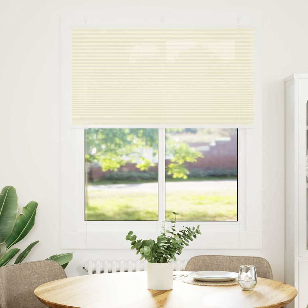 Plisirana roleta krem 105x100 cm širina tkanine 104,4 cm