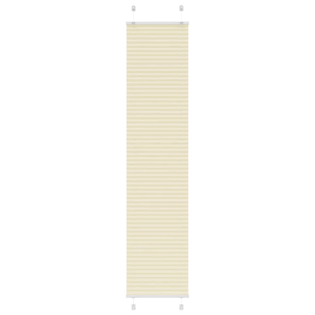 Plisirana zavjesa krem boje 50x200 cm Širina tkanine 49,4 cm Poliester