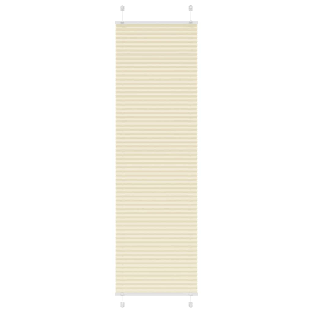 Plisirana zavjesa krem boje 60x200 cm Širina tkanine 59,4 cm Poliester