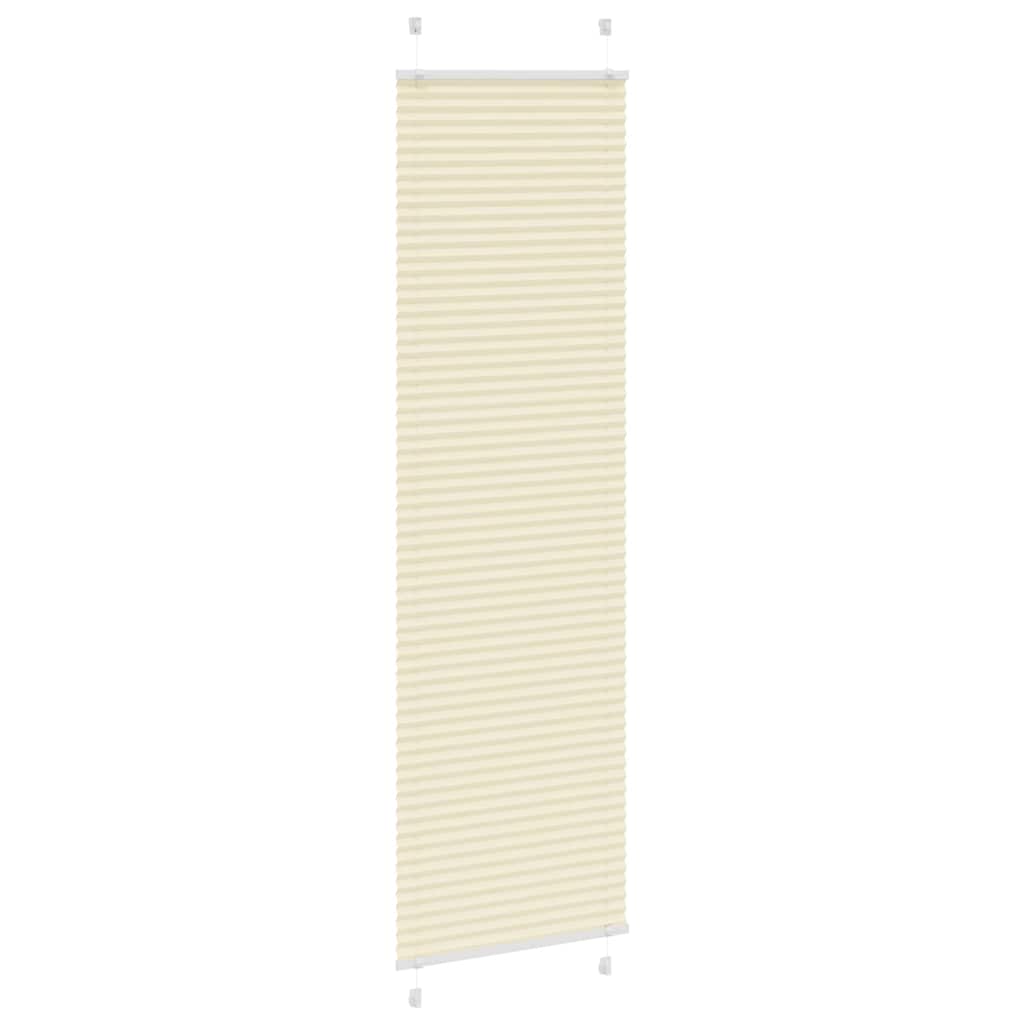 Plisirana zavjesa krem boje 65x200 cm Širina tkanine 64,4 cm Poliester