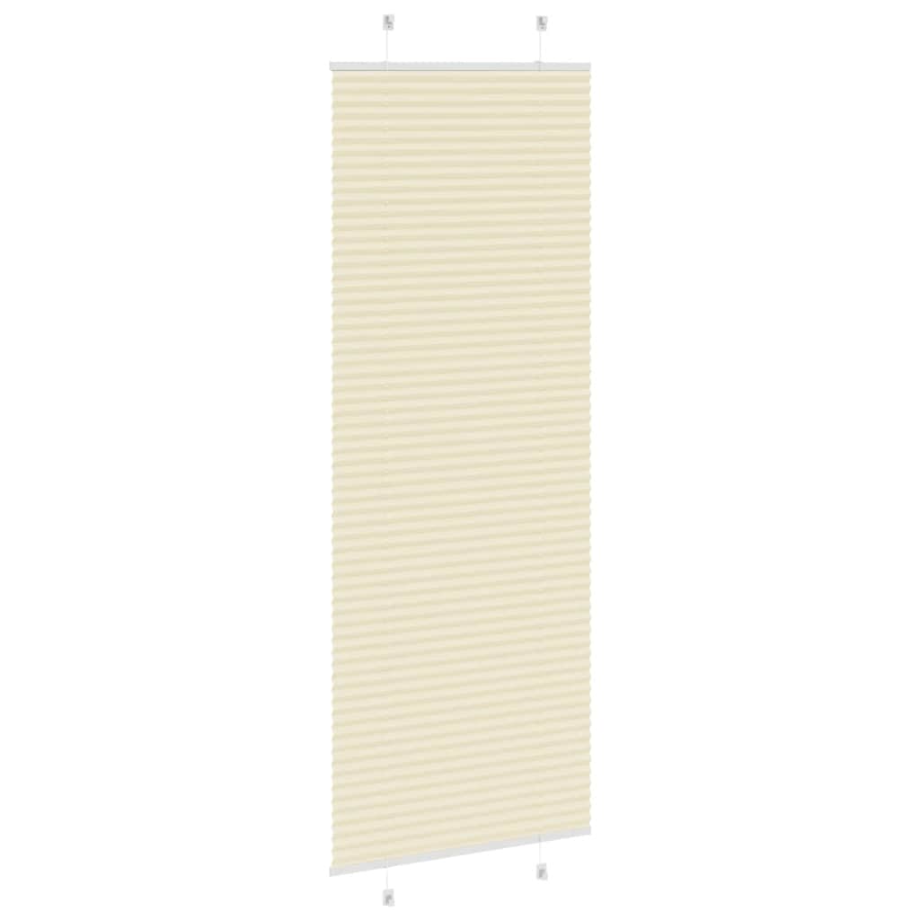 Plisirana zavjesa krem boje 70x200 cm Širina tkanine 69,4 cm Poliester